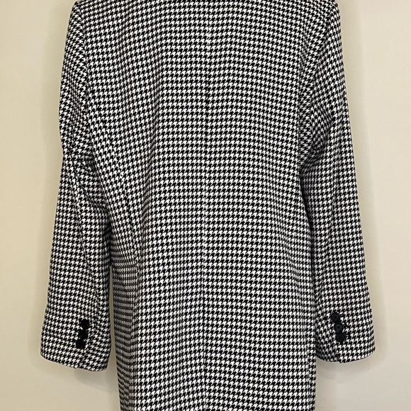 CeCe Houndstooth Double-Breasted Blazer. Size 16. - Picture 5 of 7